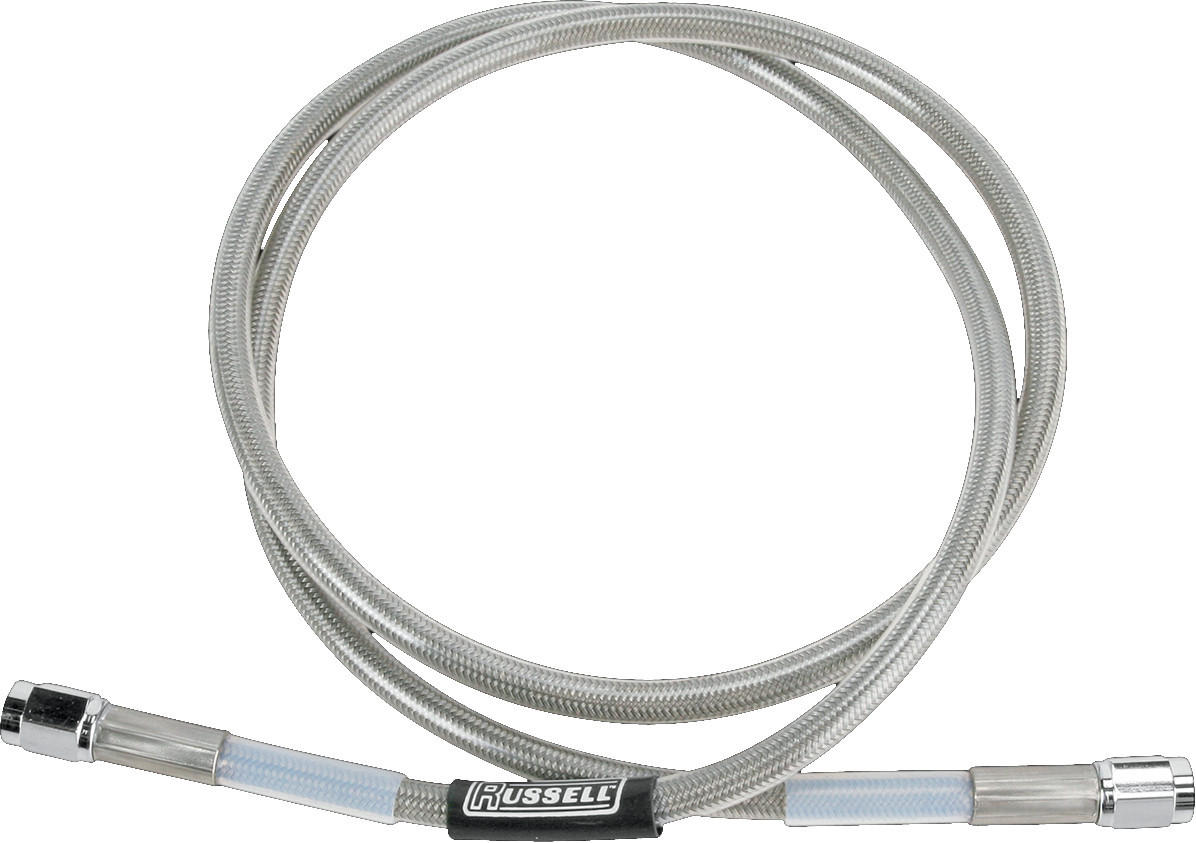 Russell Universal Braided Stainless Steel Brake Line - 42" - Click Image to Close