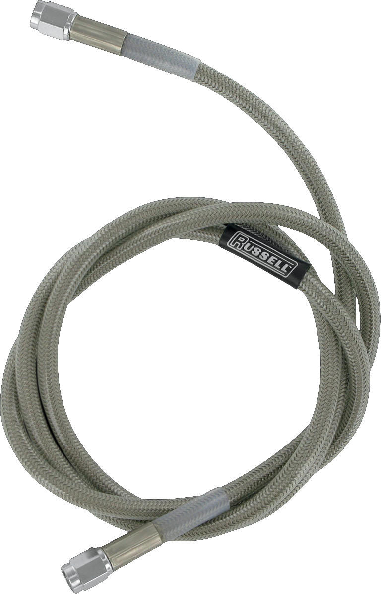 Russell Universal Braided Stainless Steel Brake Line - 56" - Click Image to Close