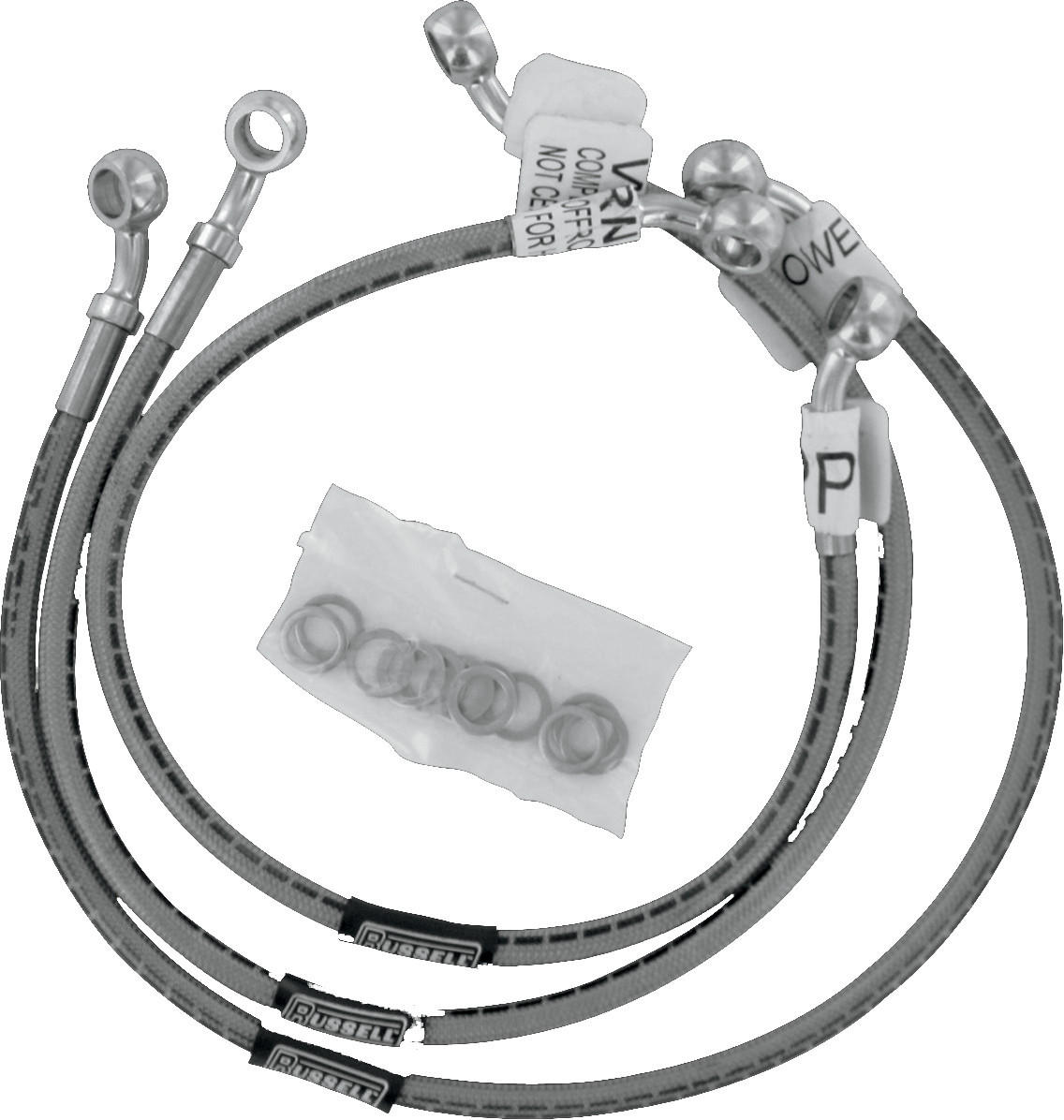 Stainless Steel Front Brake Line Kit - For 97-00 Suzuki GSF1200 - Click Image to Close