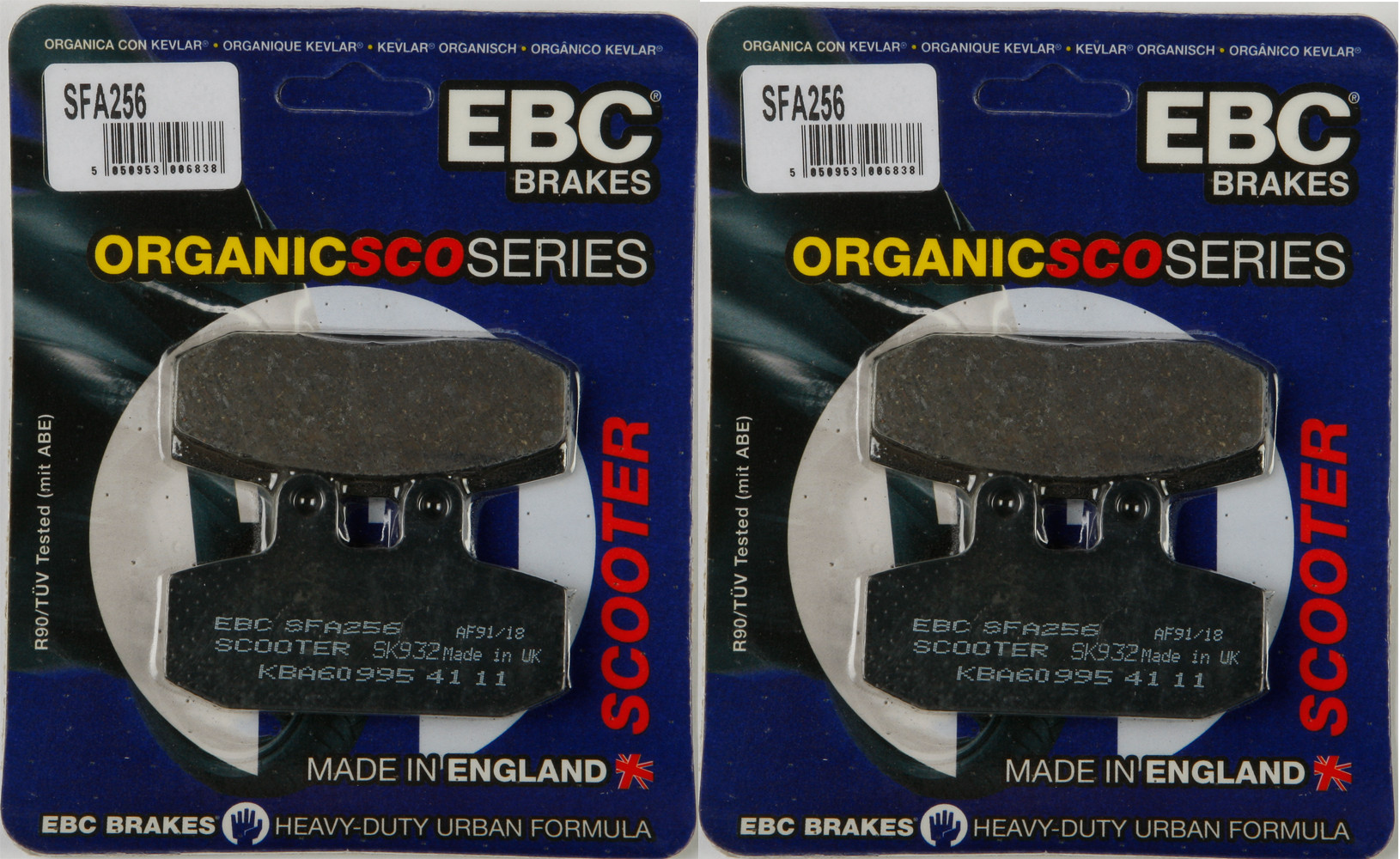 Standard Organic Brake Pads Front Set - Click Image to Close