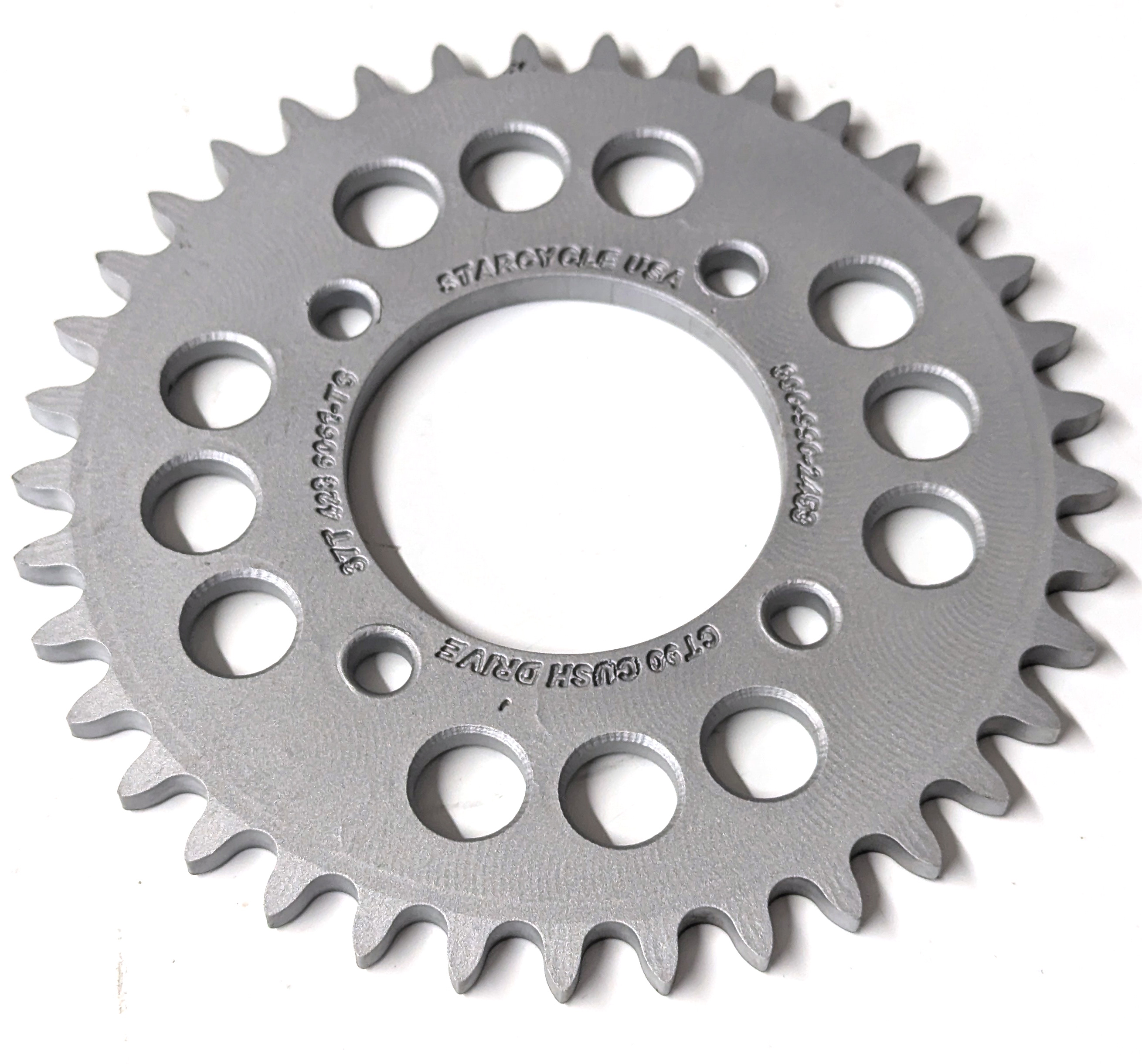 Aluminum Rear Sprocket - 37 Teeth 428 - For 69-79 Honda CT90 - Click Image to Close