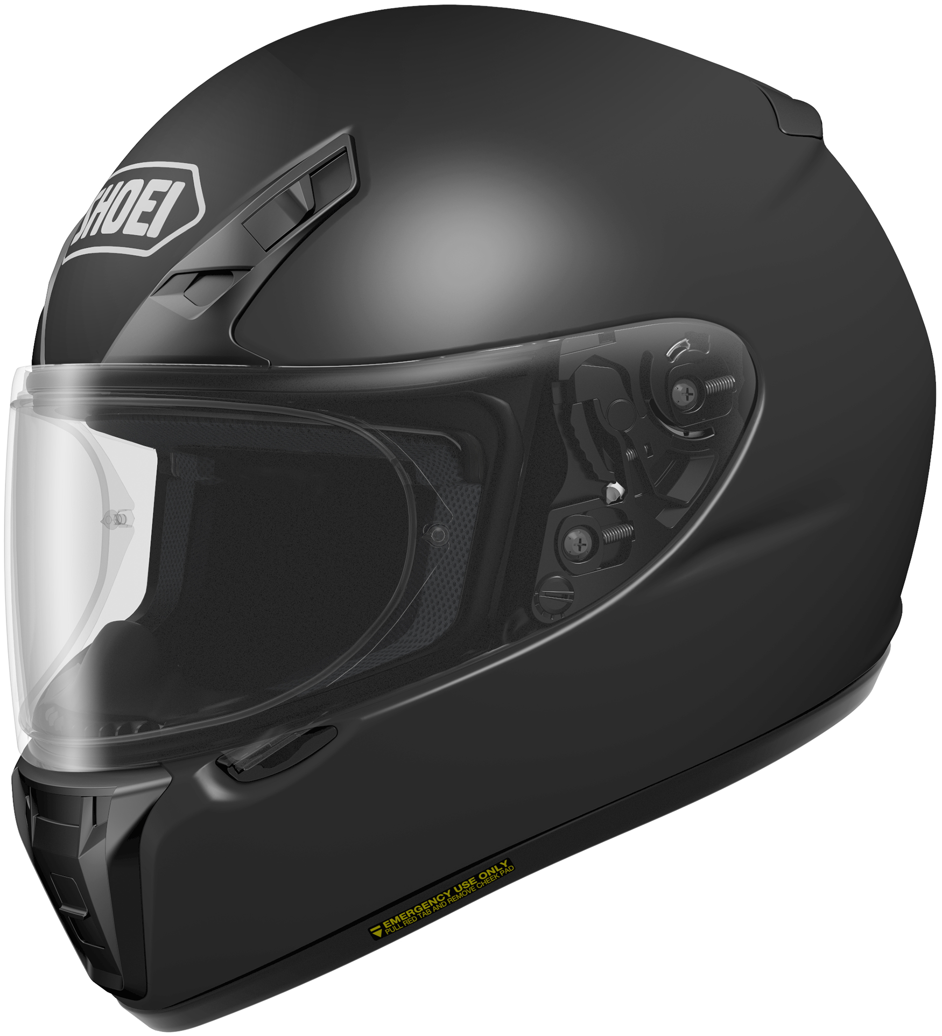 RF-SR Matte Black Full-Face Motorcycle Helmet Small - Click Image to Close