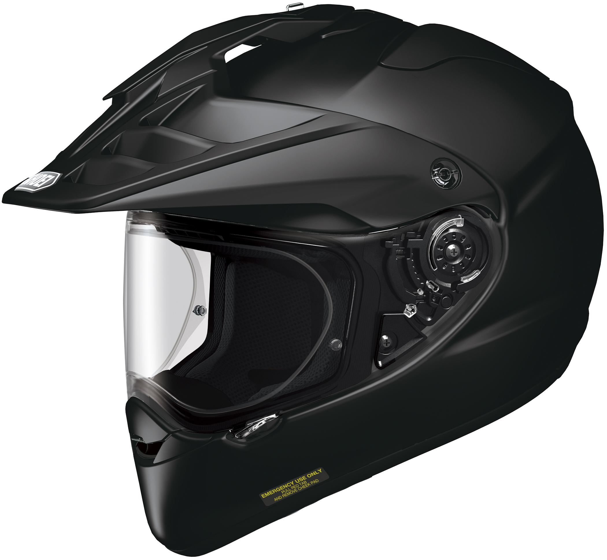 Hornet X2 Solid Black Dual-Sport Helmet X-Small - Click Image to Close