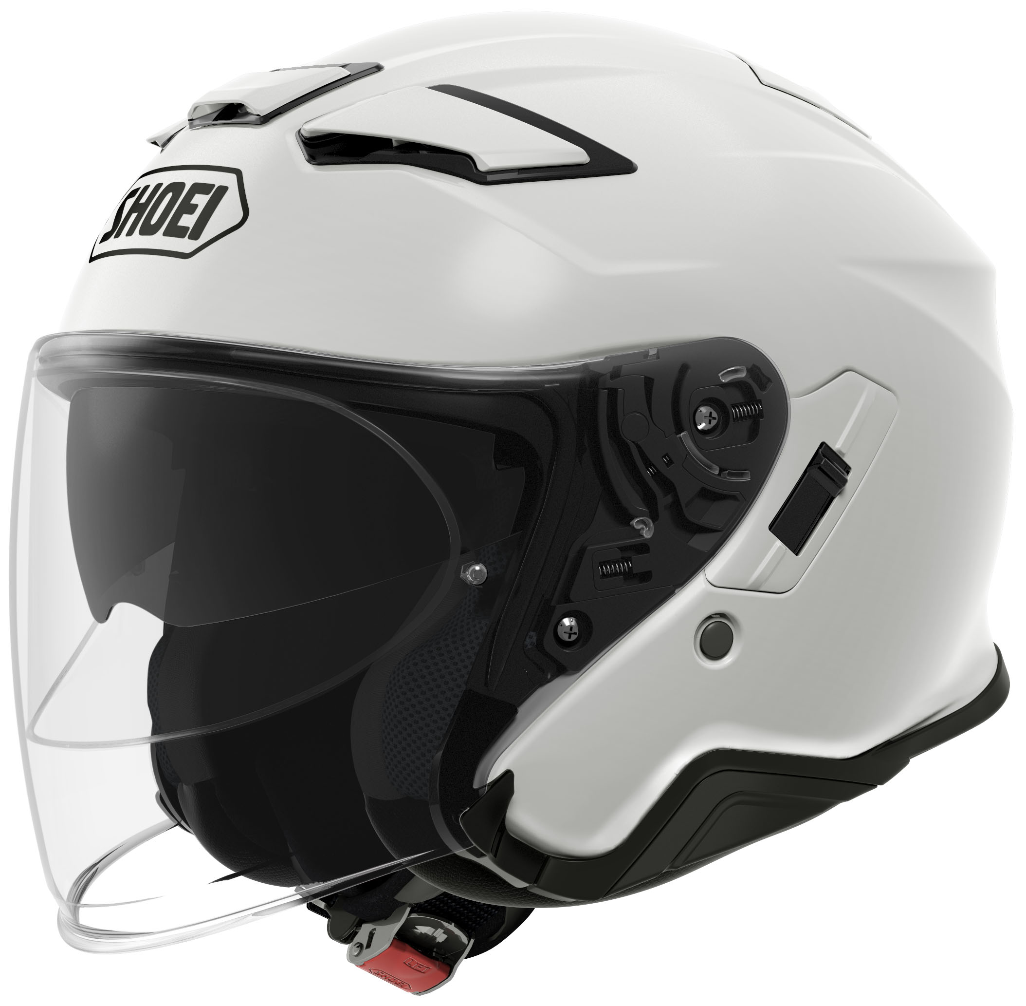 J-Cruise 2 Solid White 3/4 Open-Face Motorcycle Helmet Small - Click Image to Close