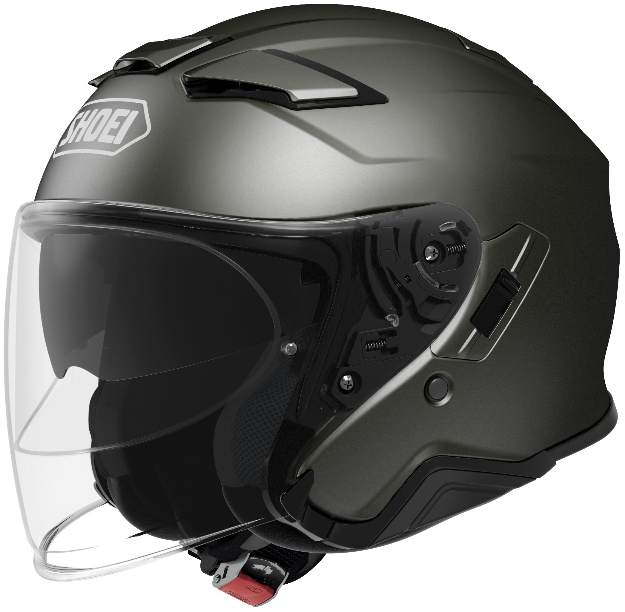 J-Cruise 2 Metallic Anthracite 3/4 Open-Face Motorcycle Helmet - Click Image to Close