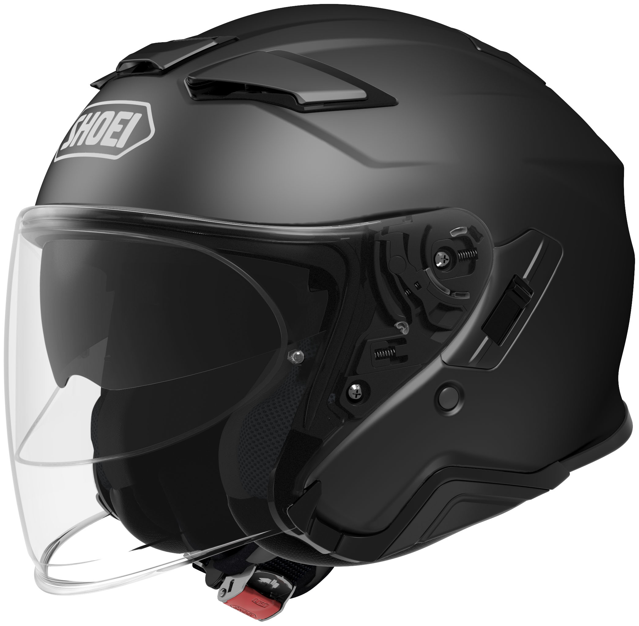 J-Cruise 2 Matte Black 3/4 Open-Face Motorcycle Helmet Small - Click Image to Close