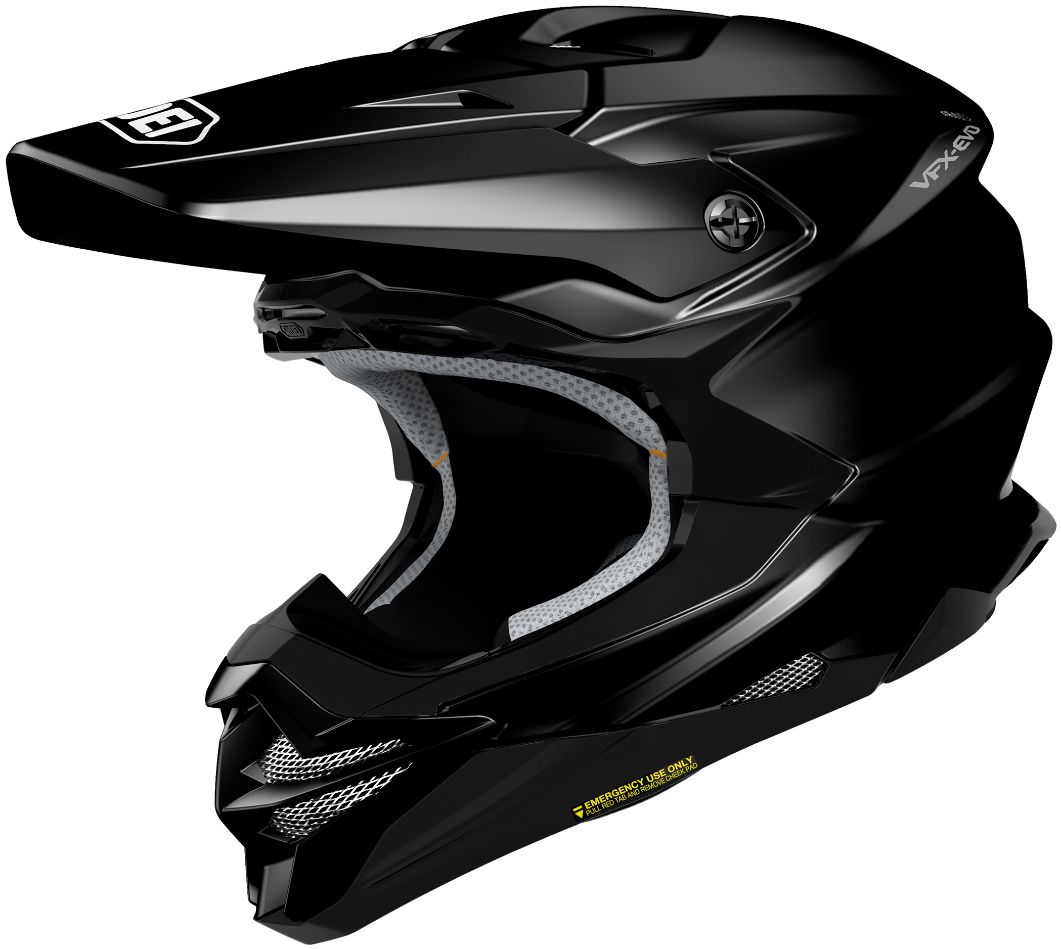 VFX-EVO Solid Black Off-Road Helmet Small - Click Image to Close