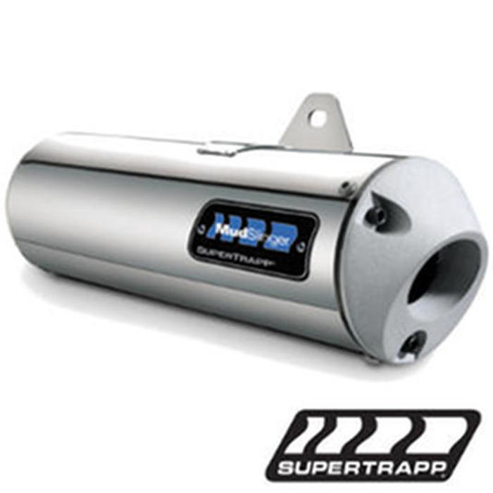 Mudslinger Slip On Exhaust w/Spark Arrestor - For Honda TRX400 TRX450 S/ES - Click Image to Close