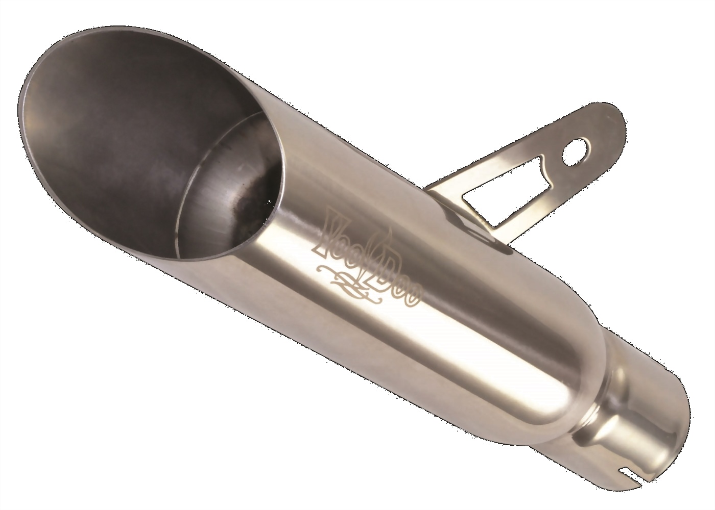 Polished Shorty Slip On Exhaust - Single Muffler - For Yamaha R1 - Click Image to Close