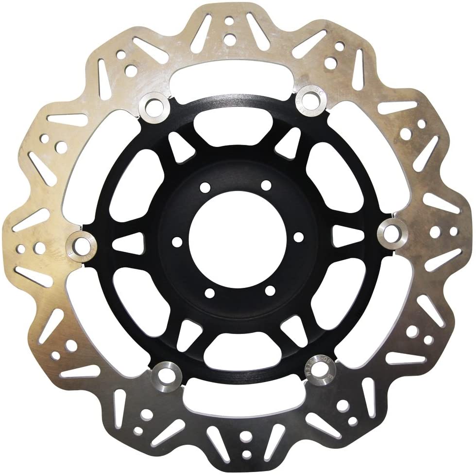 Front 310mm VEE Style Brake Rotor - Black Center - For 05-16 R6, 12-23 XTZ1200 Tenere, 11-13 FZ8 - Click Image to Close