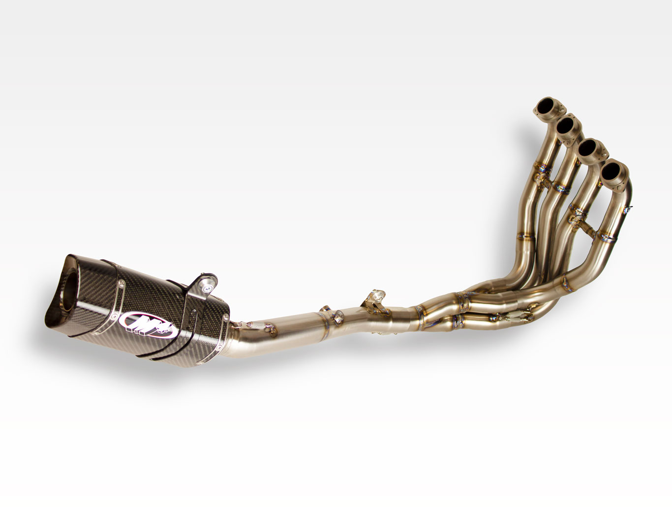 Tech1 Carbon Fiber Full Exhaust System - For 16-24 Kawasaki ZX10R - Click Image to Close