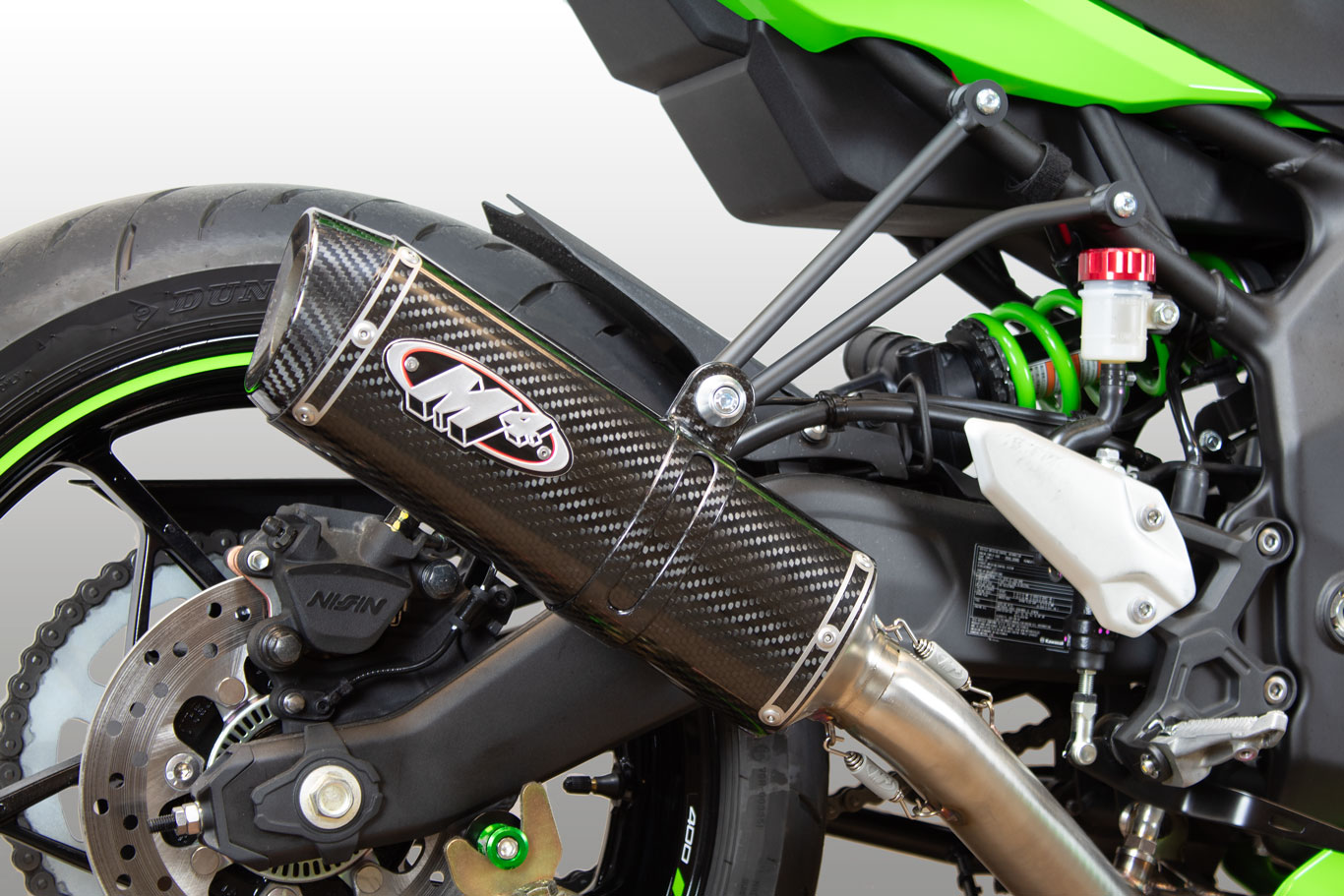 X96 Carbon Fiber Full Exhaust System - For 23-25 ZX-4RR - Click Image to Close