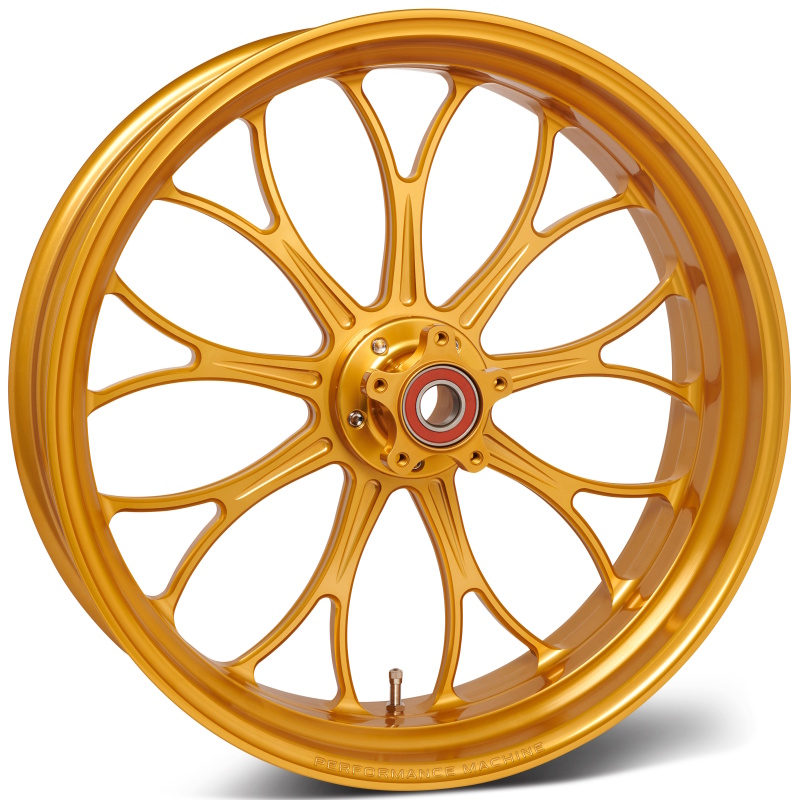 21x3.5 Forged Wheel Revolution - Gold Ano - Click Image to Close