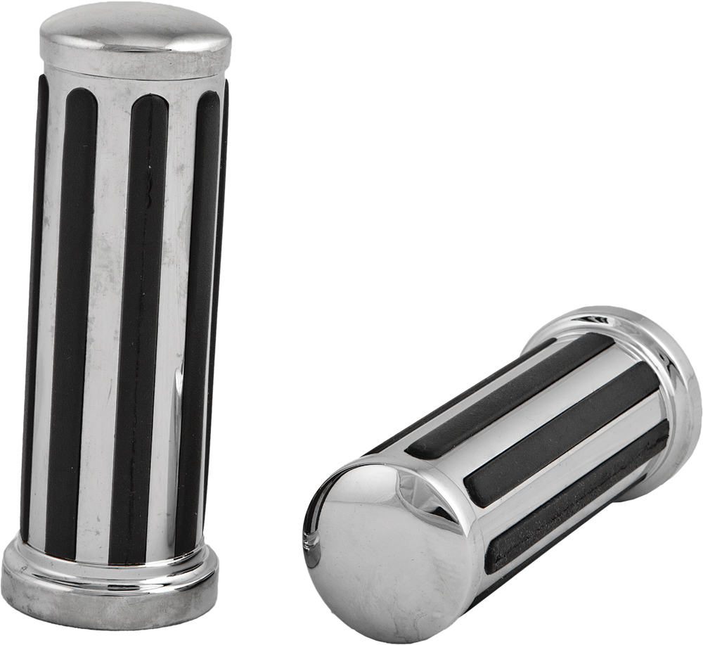 Rail Grips w/Smooth End Caps - For 55-20 Harley-Davidson - Click Image to Close