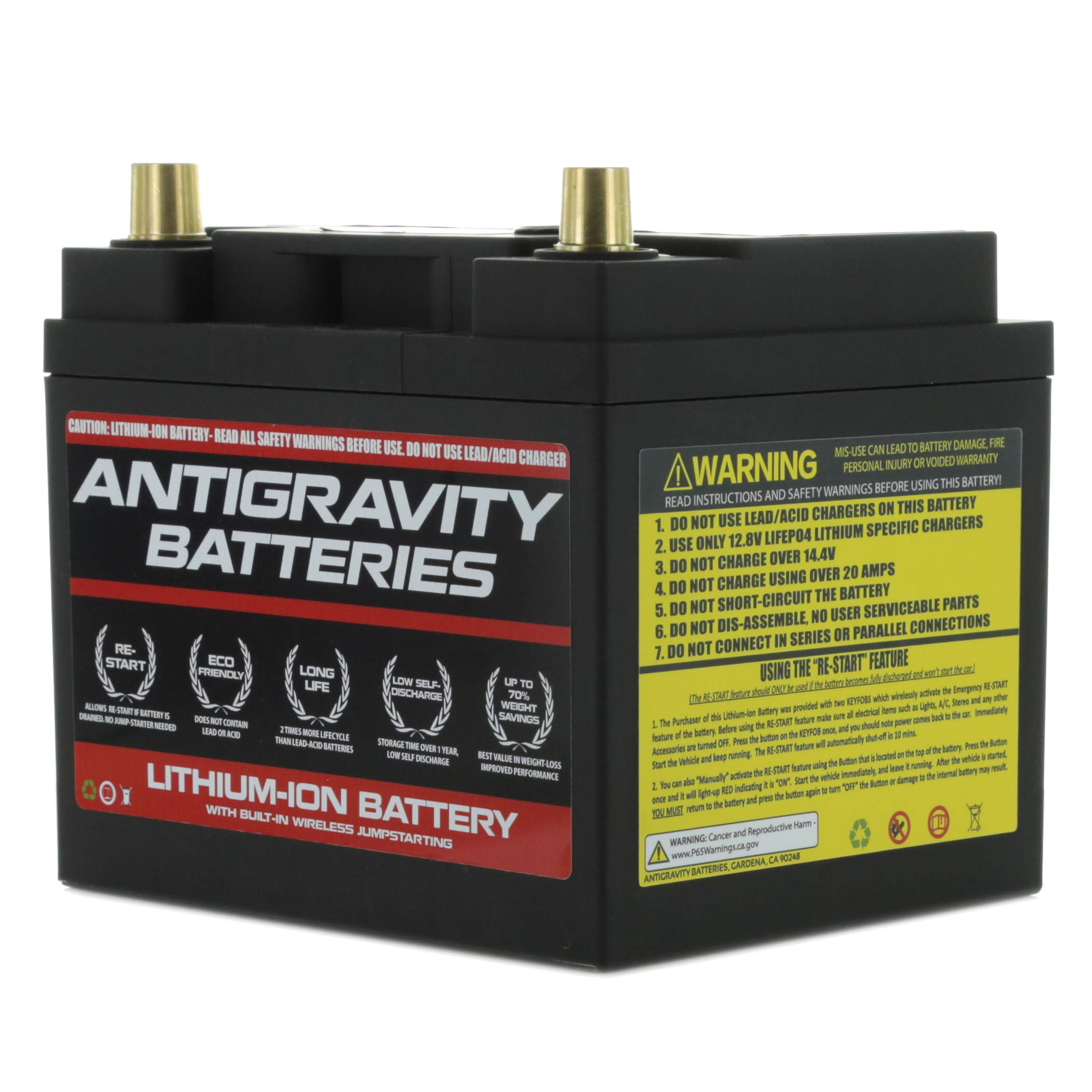 Restart Lithium Battery - Group 26, 20 AH, 925 CA w/ Wireless Remote - Replaces Polaris 4014609,4018013,4011224,4010595 - Click Image to Close