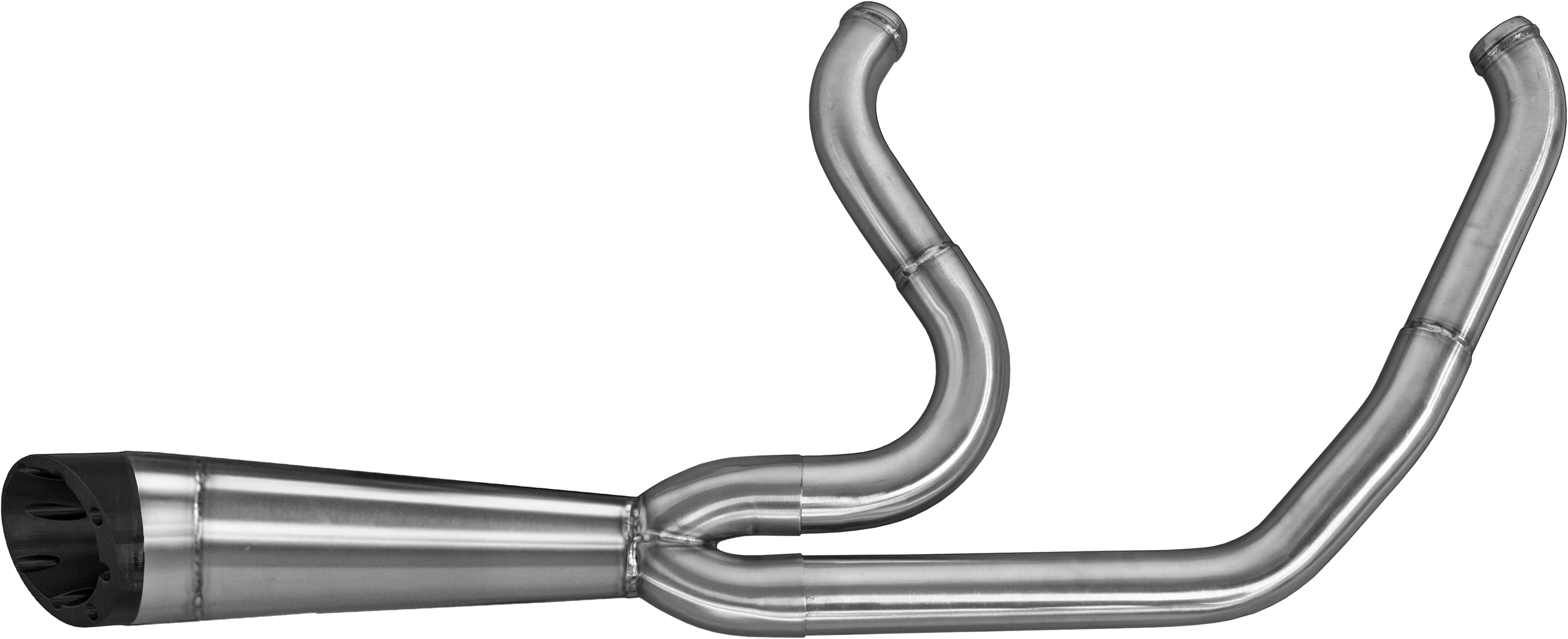 Comp-S 2-1 M8 Brushed Turnout Full Exhaust - For 17-21 Harley Touring - Click Image to Close