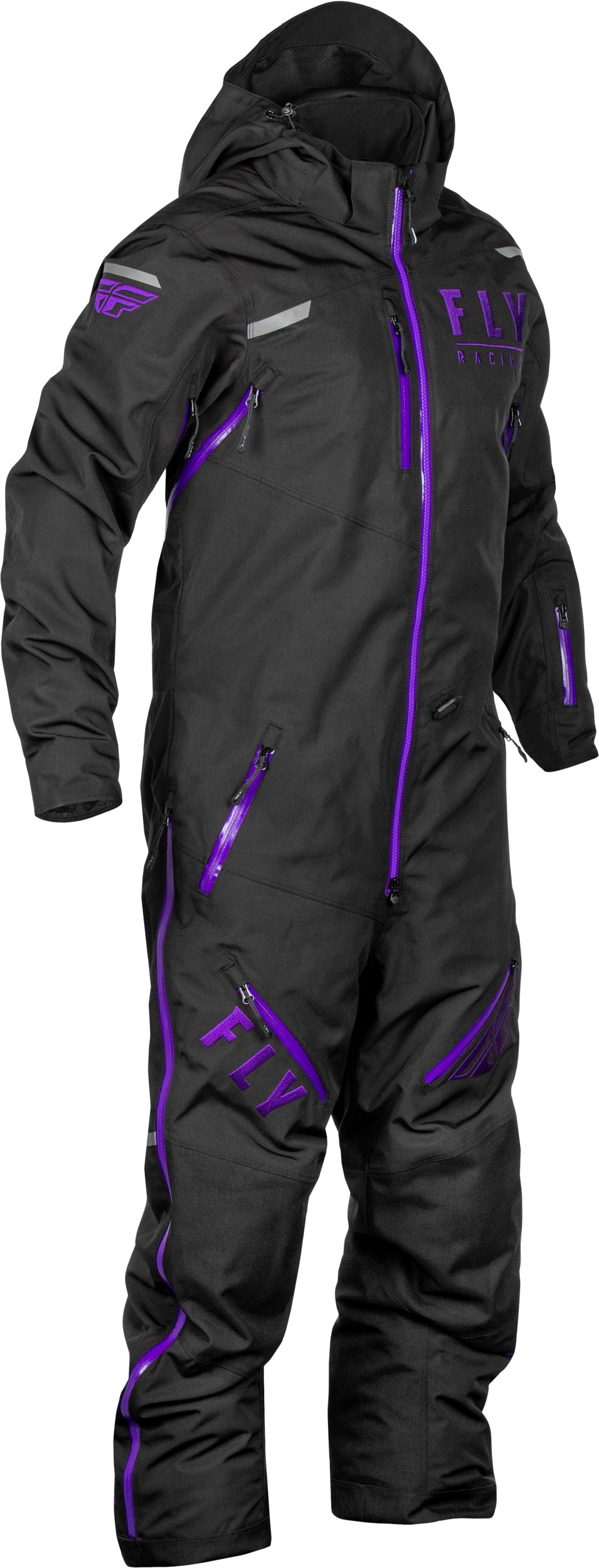 Fly Racing Cobalt Shell Monosuit Black/Purple, Small - Monosuit in Black/Purple, Size Small - Click Image to Close