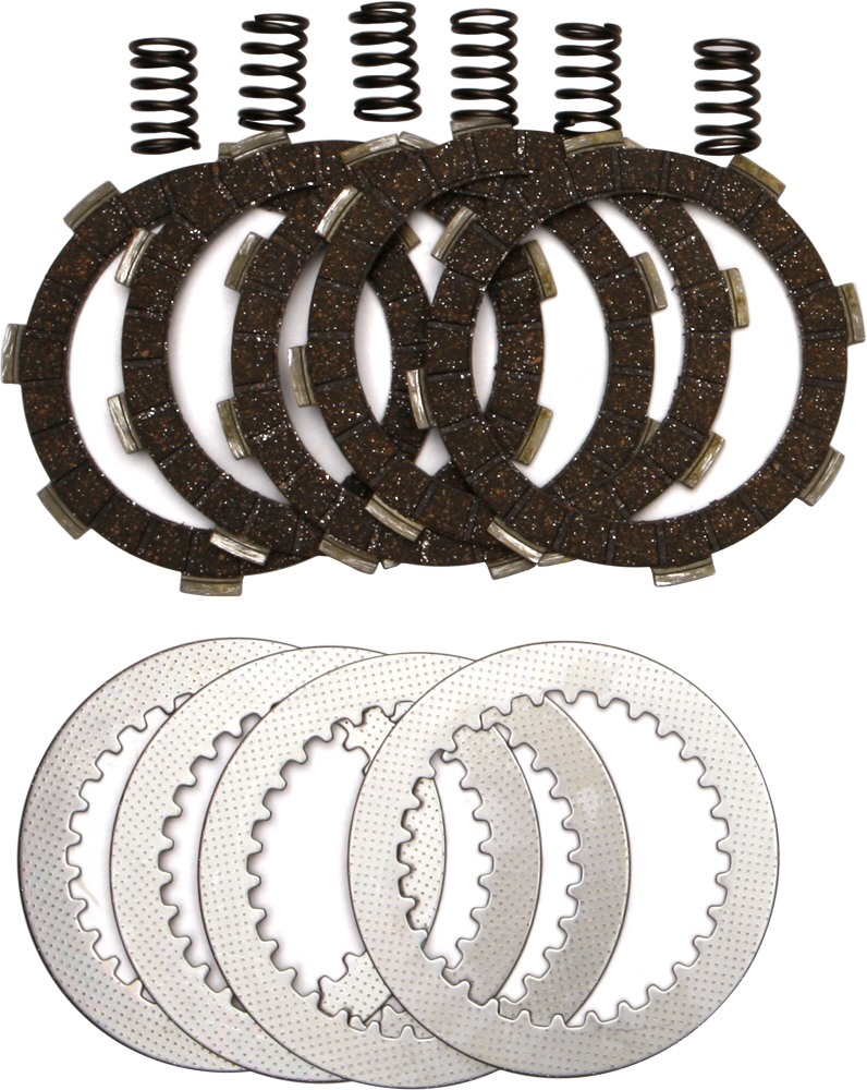 DRC Complete Clutch Kit - Cork Plates, Steels, & Springs - For 85-03 Kawasaki KX60 - Click Image to Close