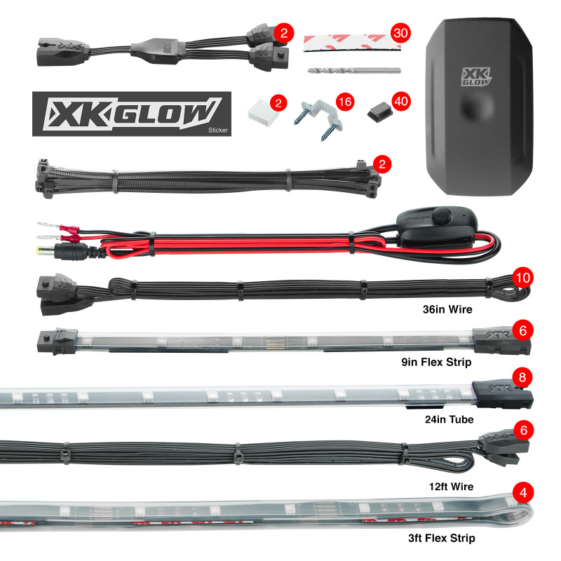 Strip Million Color App Undercar Kit (8x24In Tube + 6x10In Strip + 4x36In) - Click Image to Close