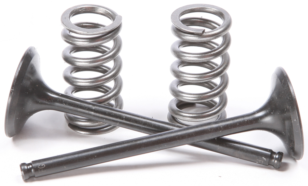 Steel Exhaust Valve/Spring Kit - For 10-13 Yamaha YZ450F - Click Image to Close