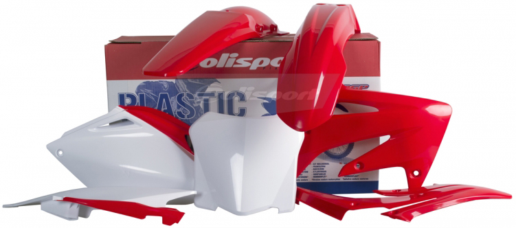 Plastic Kit - Original Red/White - For 2008 Honda CRF250R - Click Image to Close