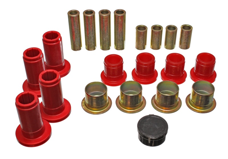 94-01 Ram 1500 / 94-02 Ram 2500/3500 2WD Red Front Control Arm Bushing Set - Click Image to Close