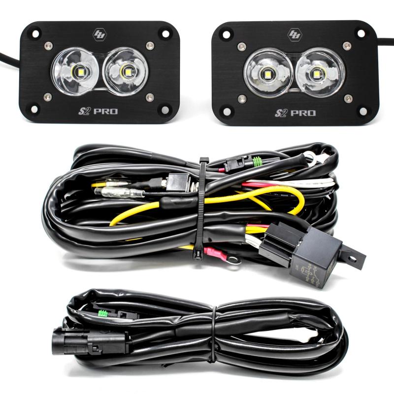 S2 Pro Flush Mount LED Light Pod Kit Work/Scene Pattern - Pair - Click Image to Close