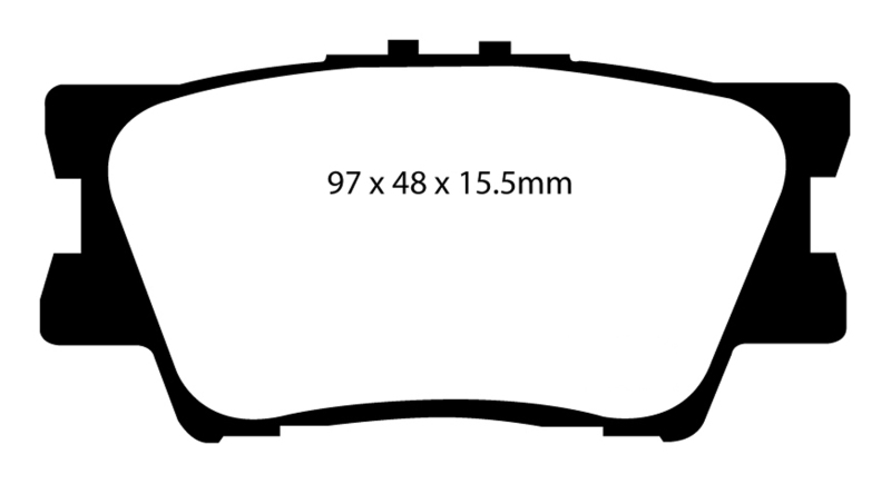 Greenstuff Rear Brake Pads - For 06-08 Toyota RAV 4 2.4 - Click Image to Close