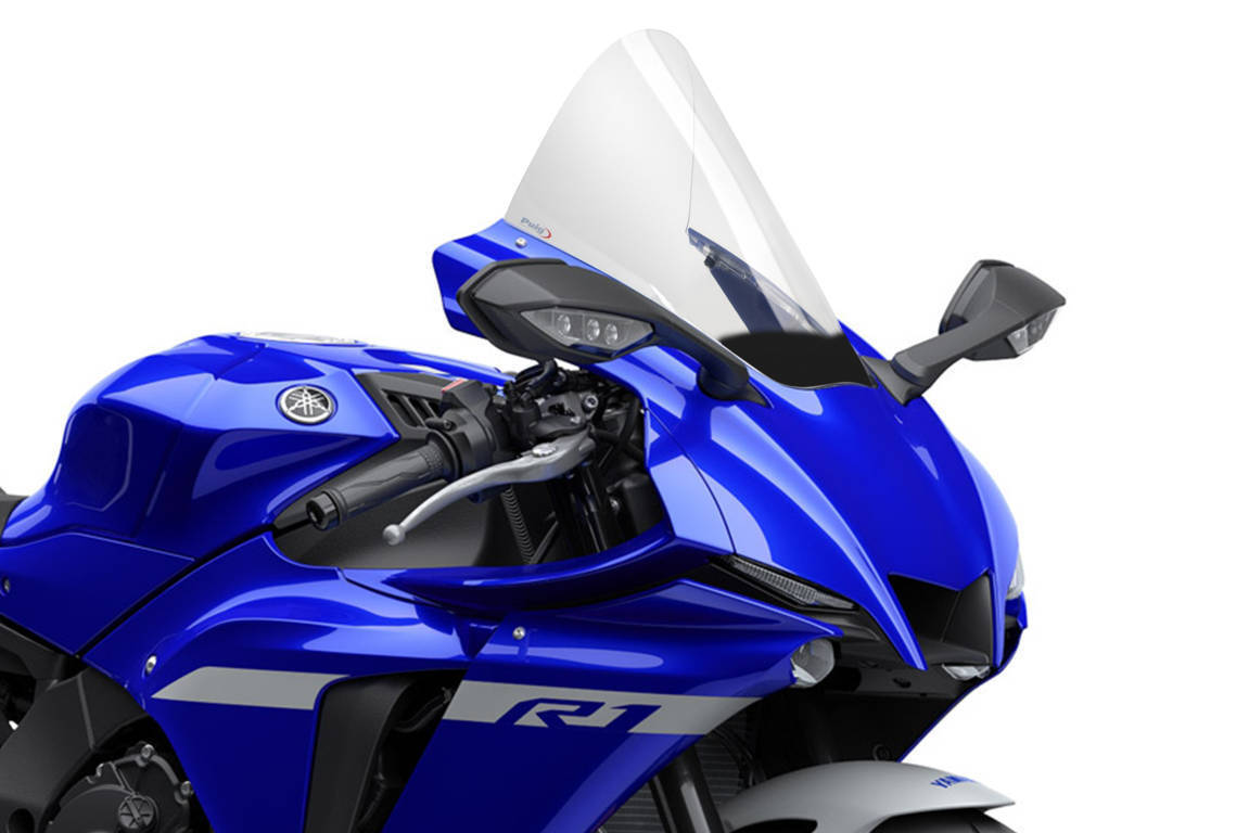 R-Racing Windscreen Clear - For 20-22 Yamaha R1 - Click Image to Close