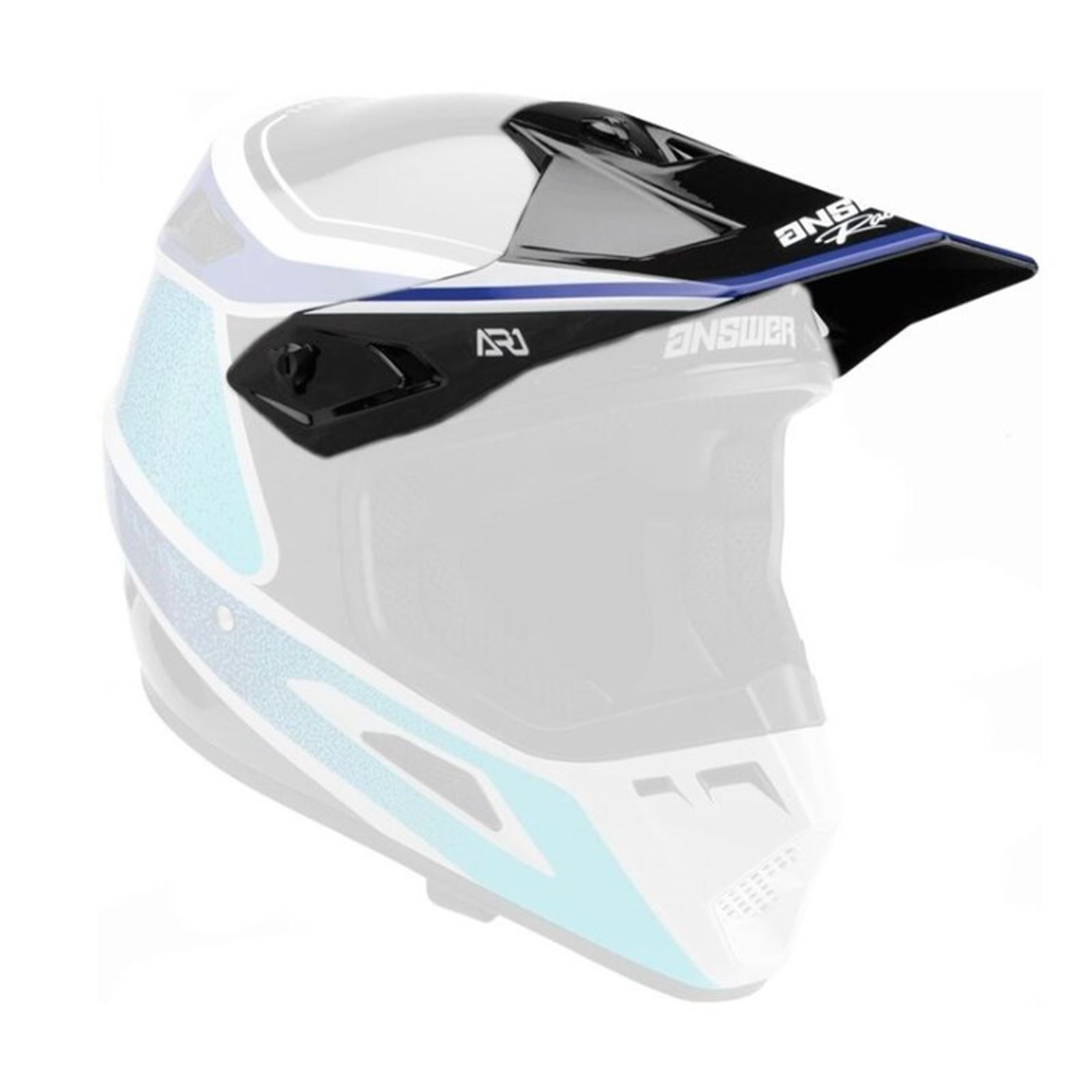 Answer AR1 Vivid Visor - Reflux Blue/Astana - Click Image to Close