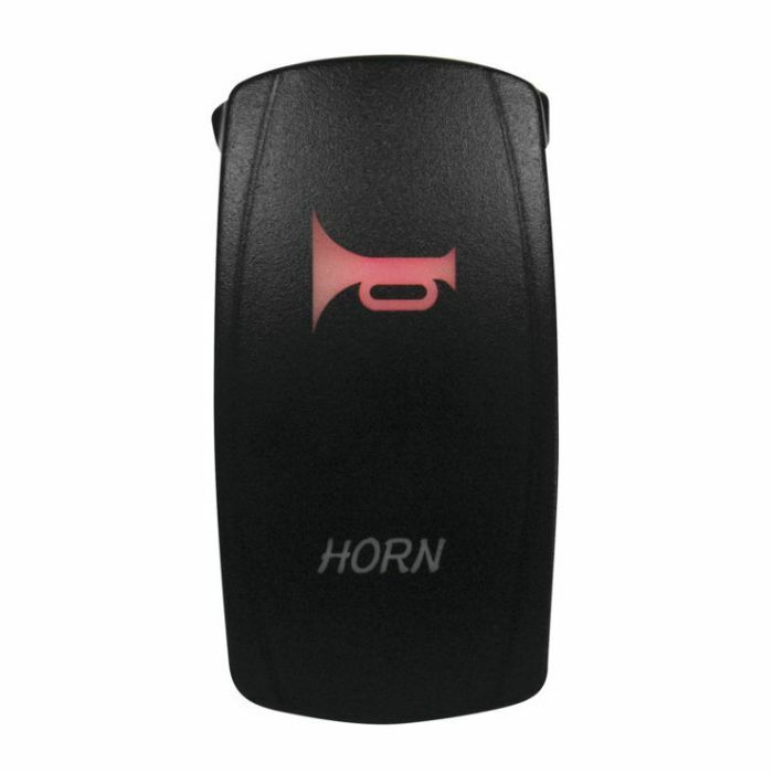 DragonFire Racing Lighted Switch Horn On/Off Red - Click Image to Close