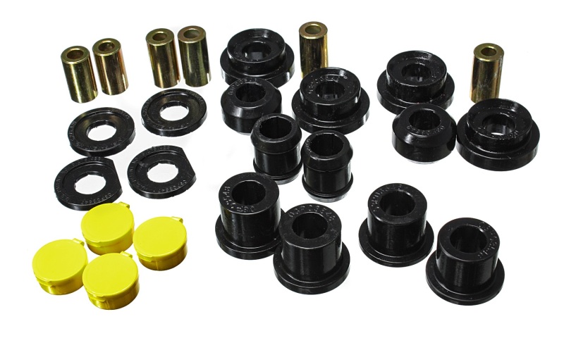 06-11 Honda Civic Black Rear Lower Trailing Arm and Lower Knuckle Bushing Set - Click Image to Close