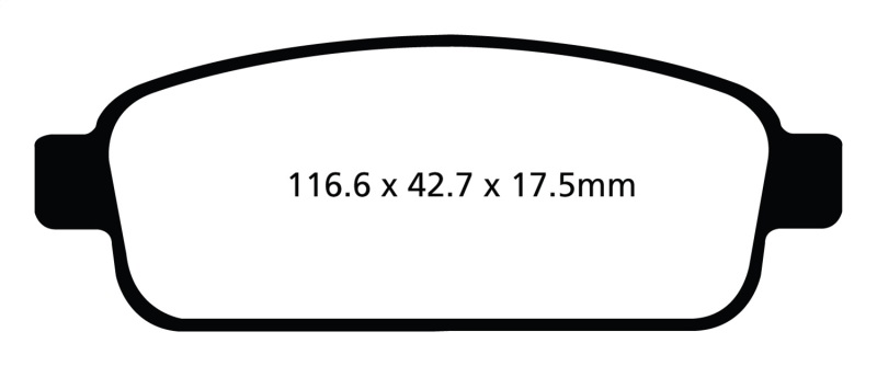 Greenstuff Rear Brake Pads - For 13+ Buick Encore 1.4 Turbo - Click Image to Close