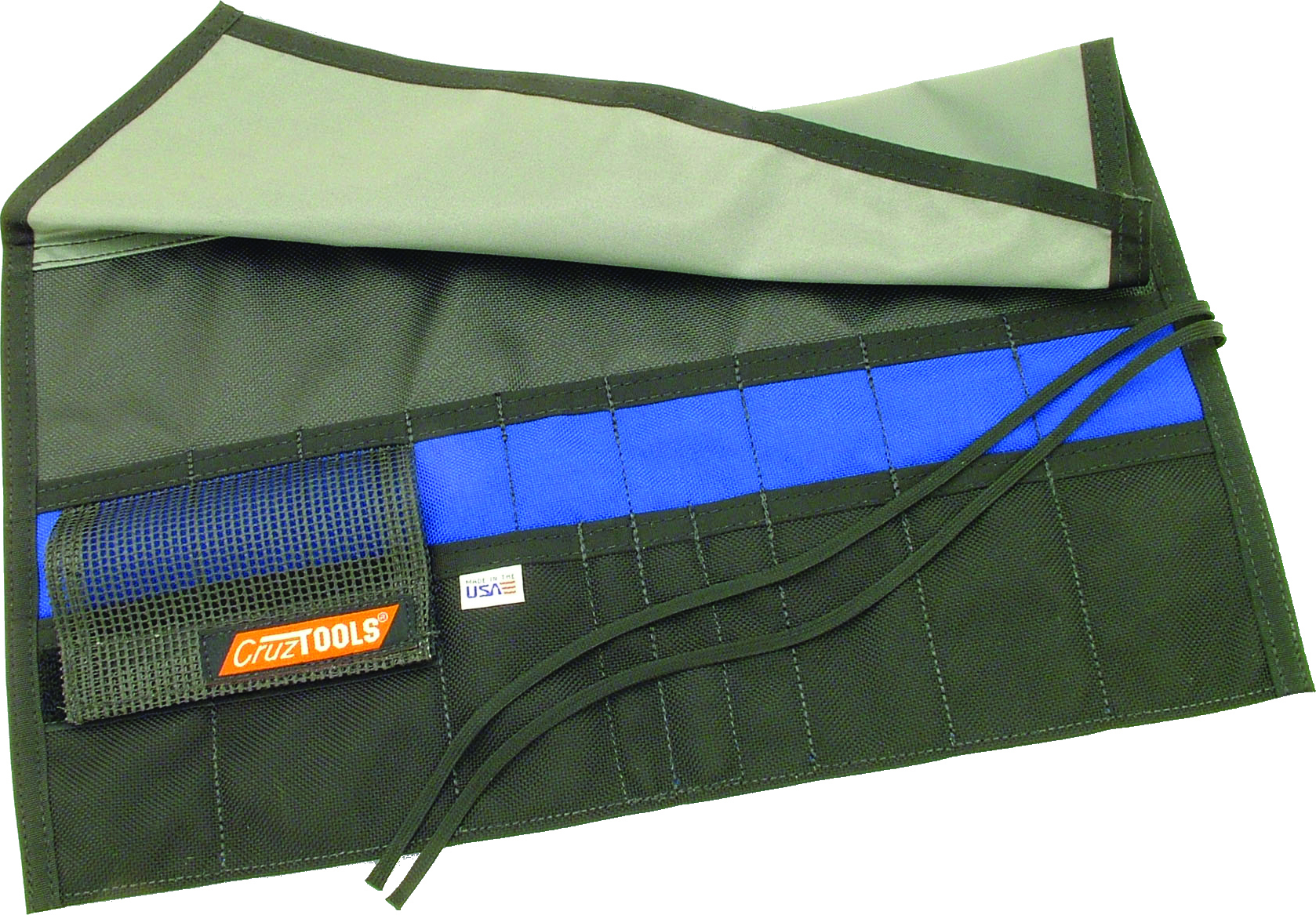 Ballistic Nylon Roll-Up Tool Pouch - Empty - 9.5" x 16" When Opened - Click Image to Close