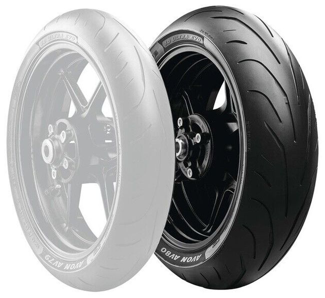 Avon 3D Ultra Evo AV80 Tire - 180/55ZR17 - Click Image to Close