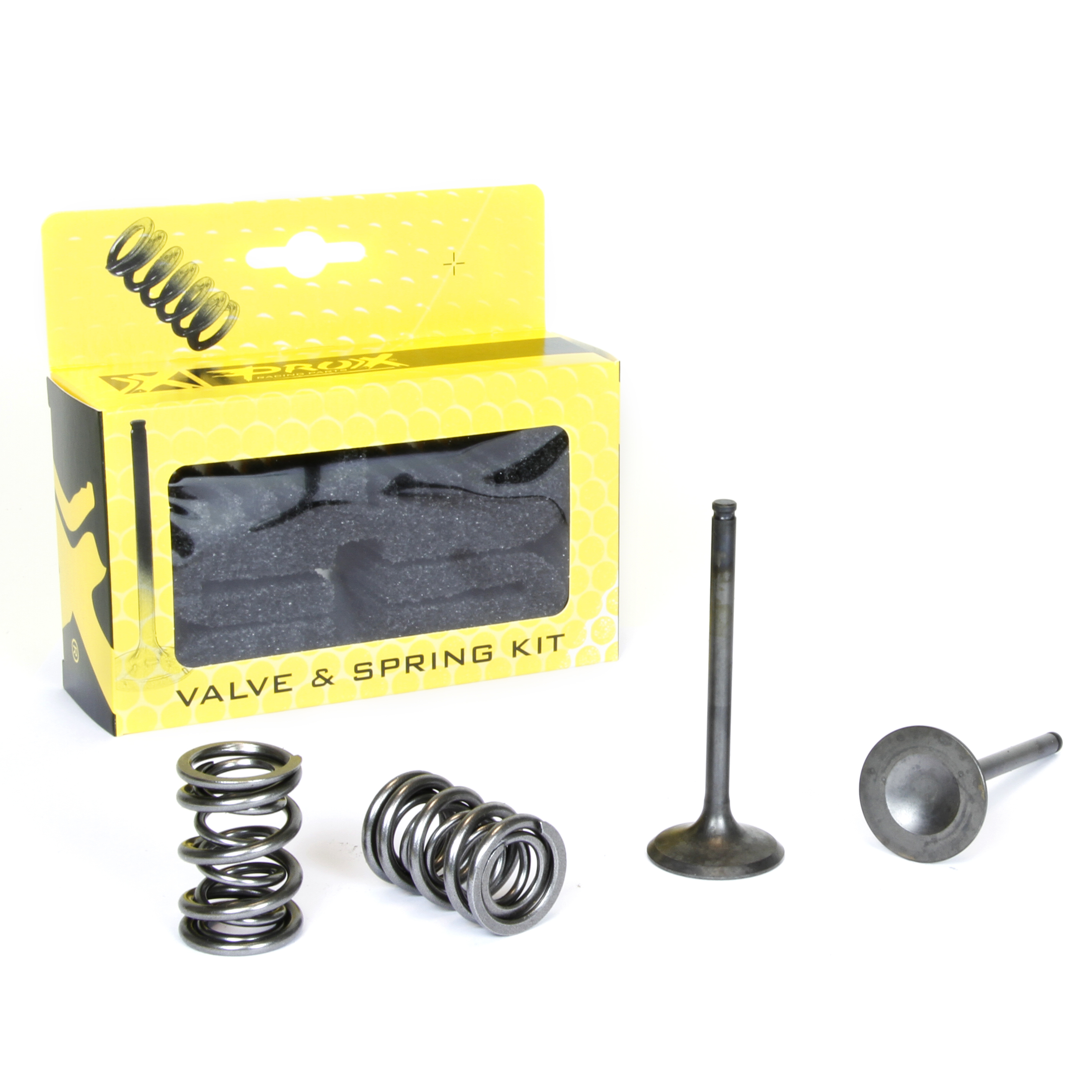 Steel Exhaust Valve/Spring Kit - For 06-08 Kawasaki KX450F - Click Image to Close