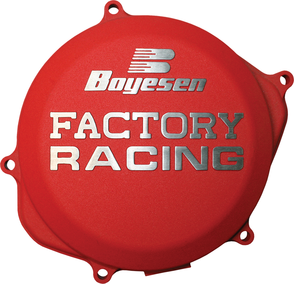 Red Factory Racing Clutch Cover - For 10-17 Honda CRF250R - Click Image to Close