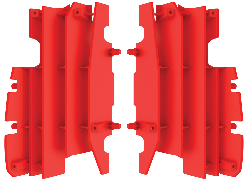 Radiator Louvers Red - For 05-07 Honda CR125R CR250R - Click Image to Close