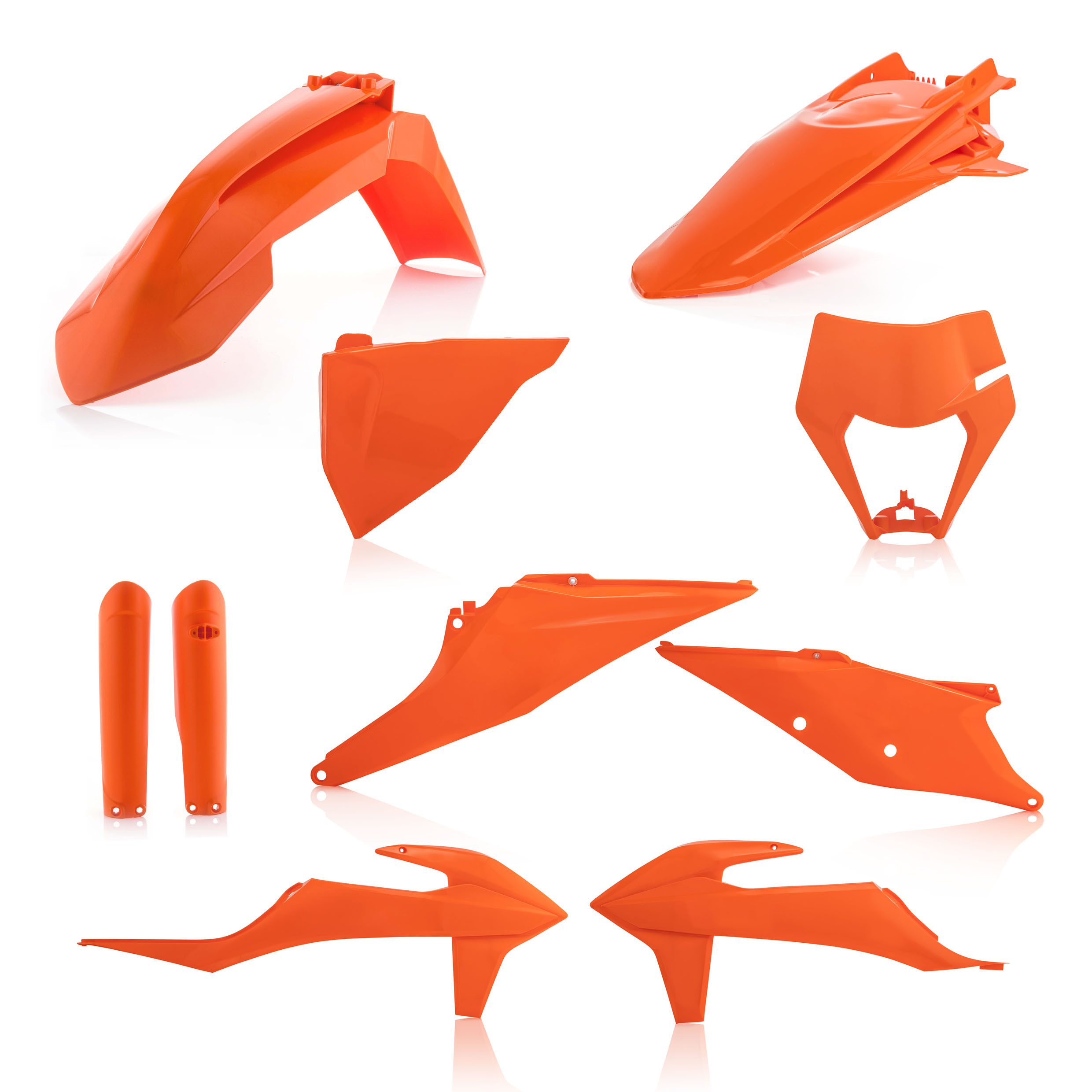 Full Plastic Kit - Orange - Fits Many 20-23 KTM 150-500 - Click Image to Close