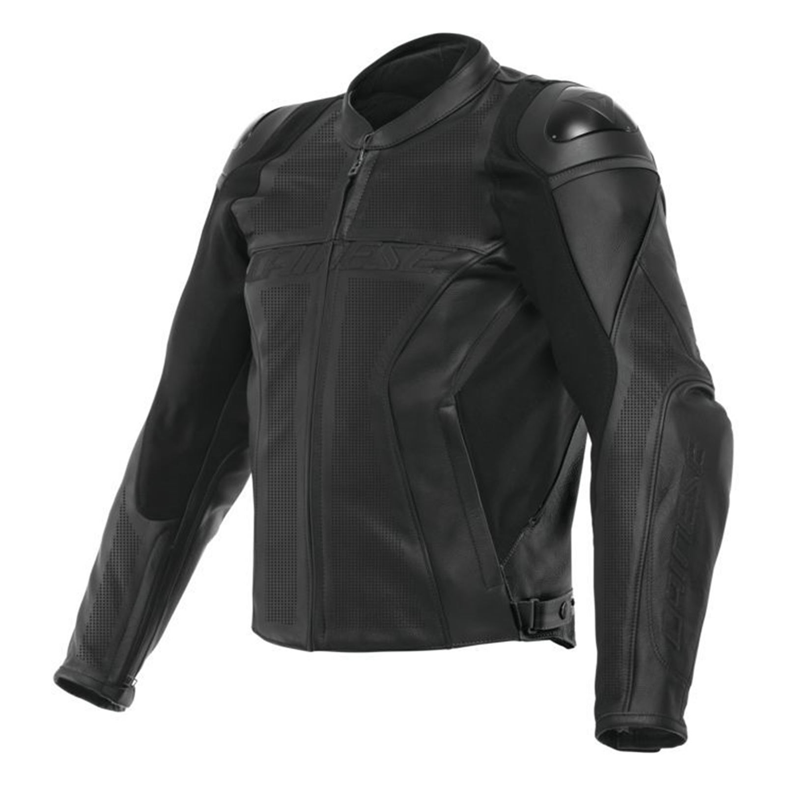 Racing 4 Perf Lthr Jkt Blk 52 - Click Image to Close