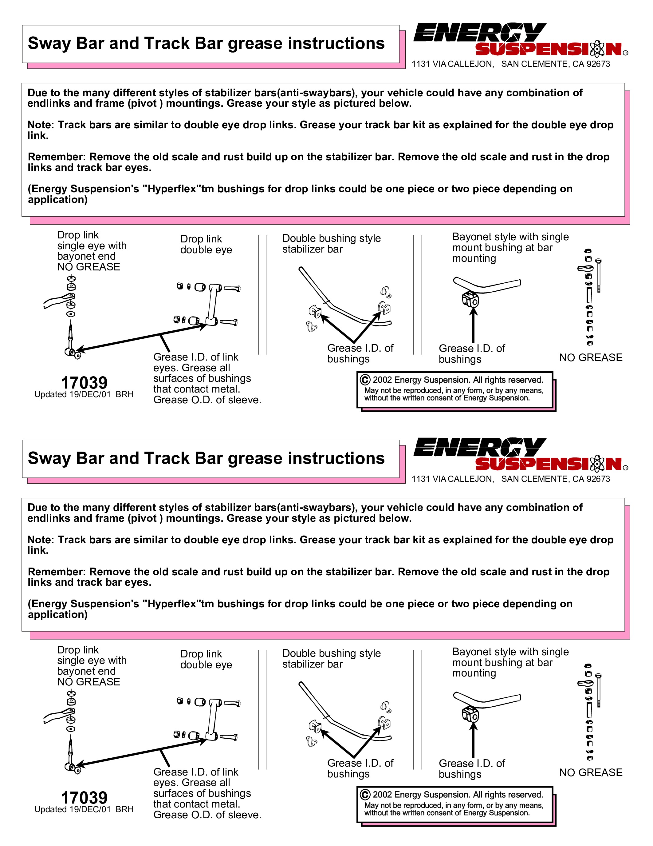 Energy Suspension Gm 4 X Frt Stab Bar Bush - Red - Click Image to Close