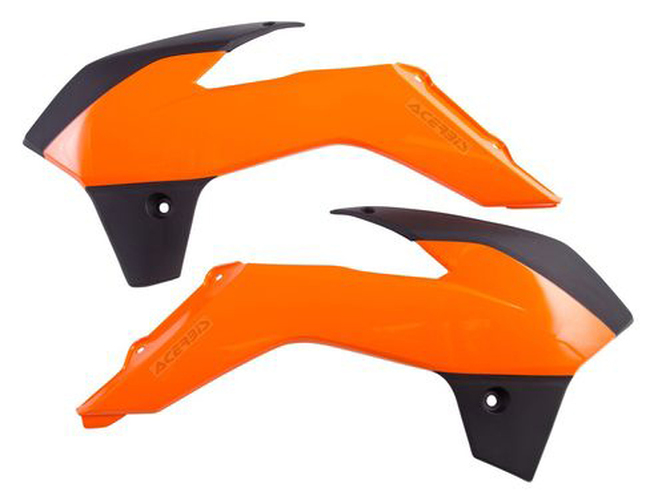 Orange & Black Radiator Shroud - For 13-17 KTM 85 SX - Click Image to Close