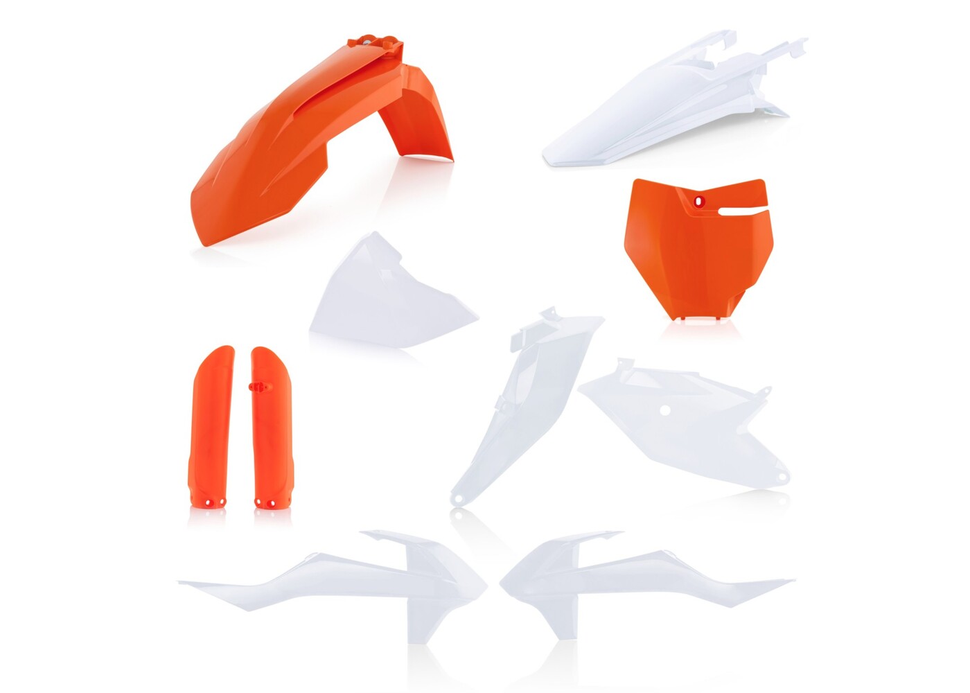 Full Plastic Kit - White/Orange Original 2023 - For 18-23 KTM 85 SX 17/14 - Click Image to Close