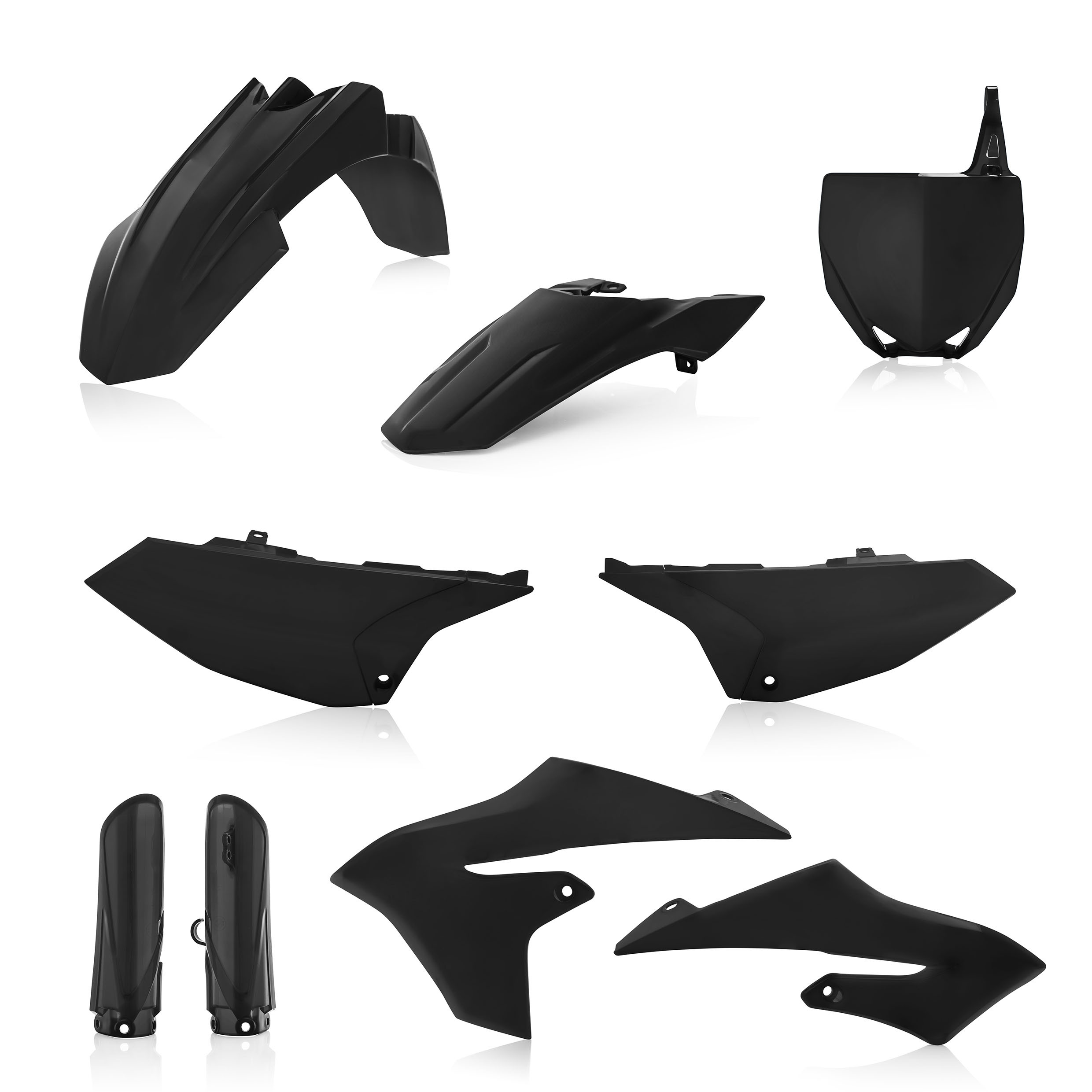 Full Plastic Kit - Black - For 19-23 Yamaha YZ65 - Click Image to Close