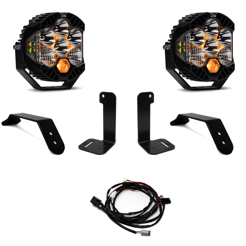 2018+ Jeep JL/JT Dual LP6 Auxiliary Light Kit - Click Image to Close