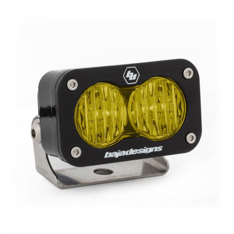 S2 Pro Wide Cornering Pattern LED Light - Amber - Click Image to Close