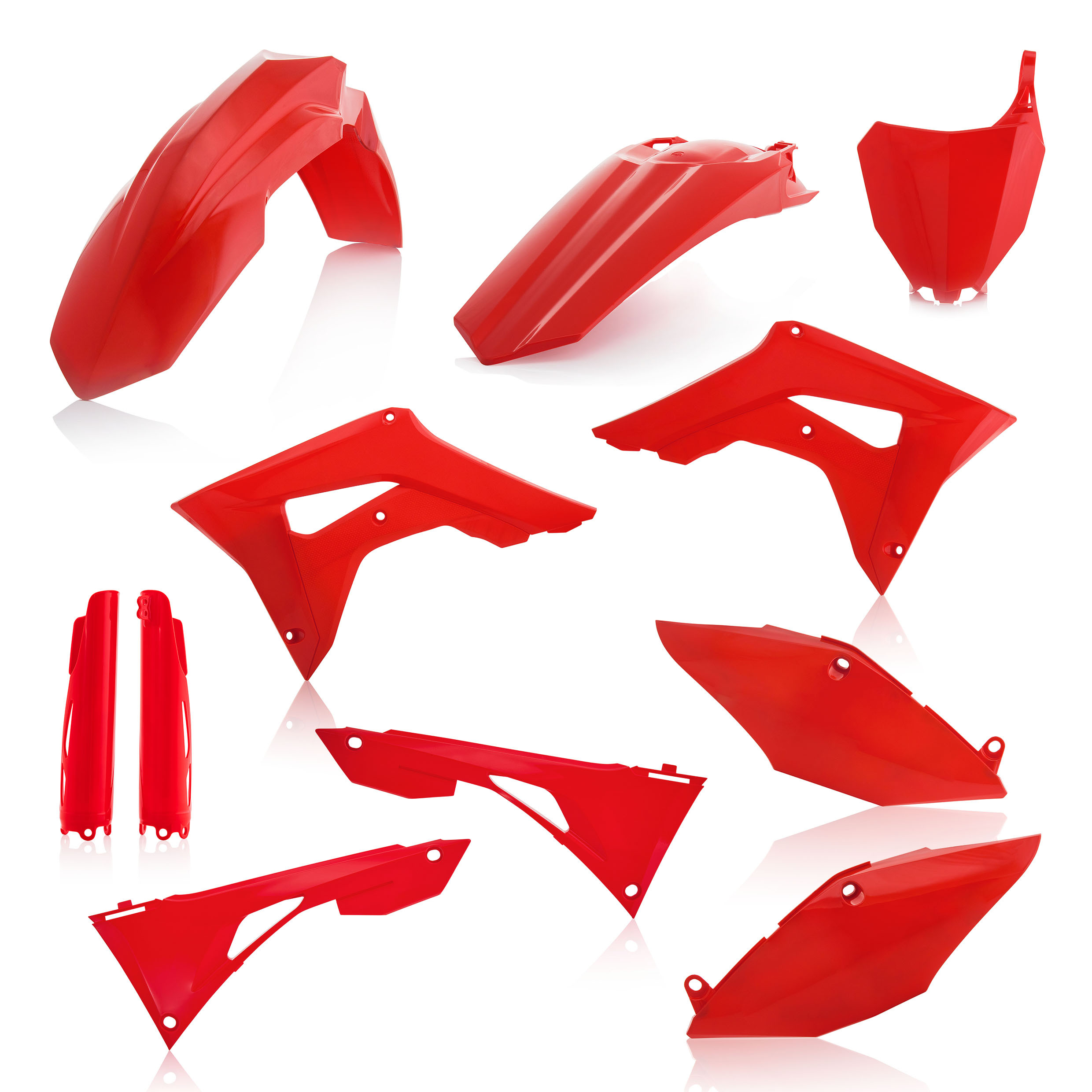 Full Plastic Kit - Red - For 19-20 Honda CRF250R/450R - Click Image to Close