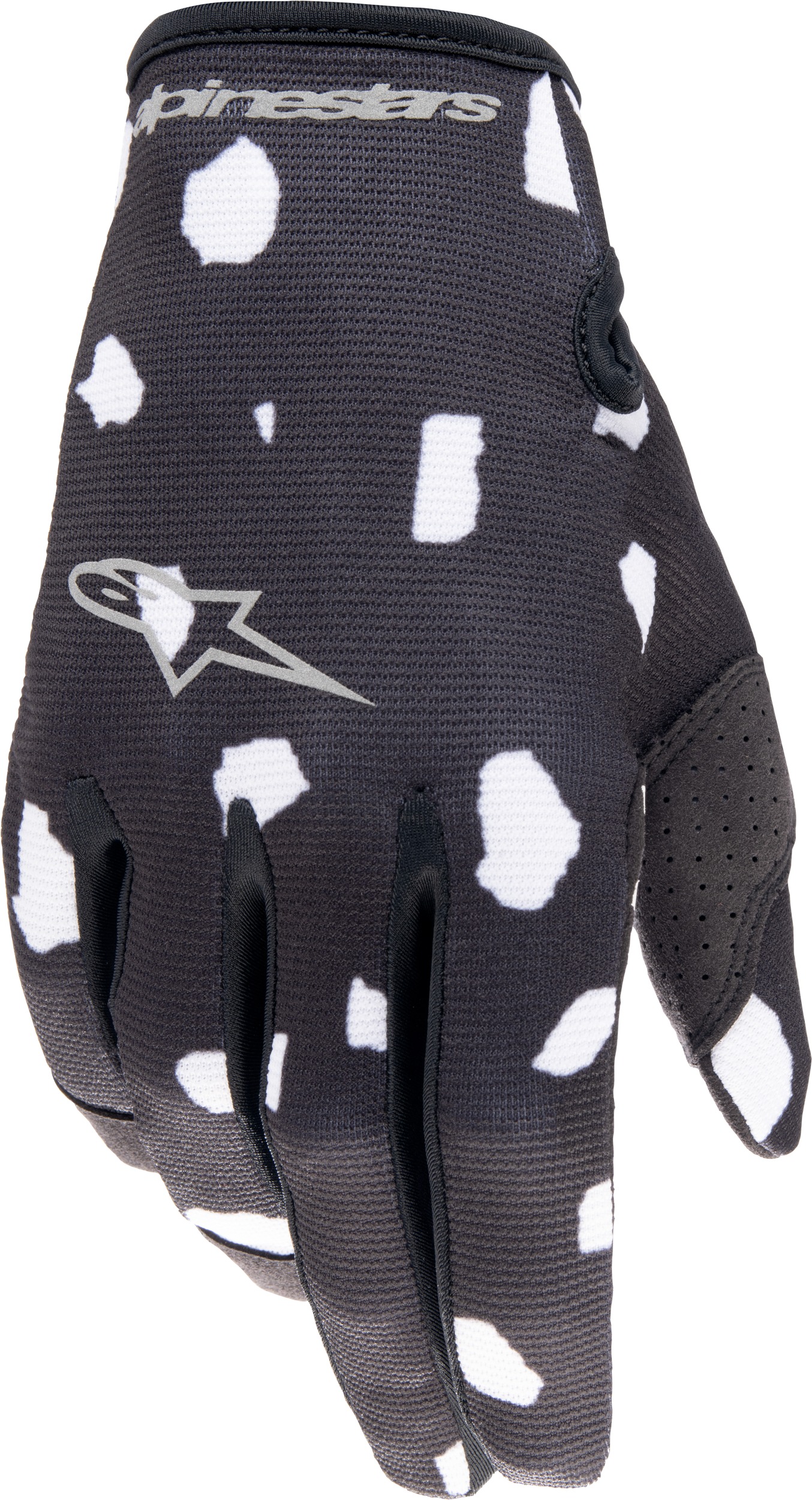 Black/White Radar Gloves - Small - Click Image to Close