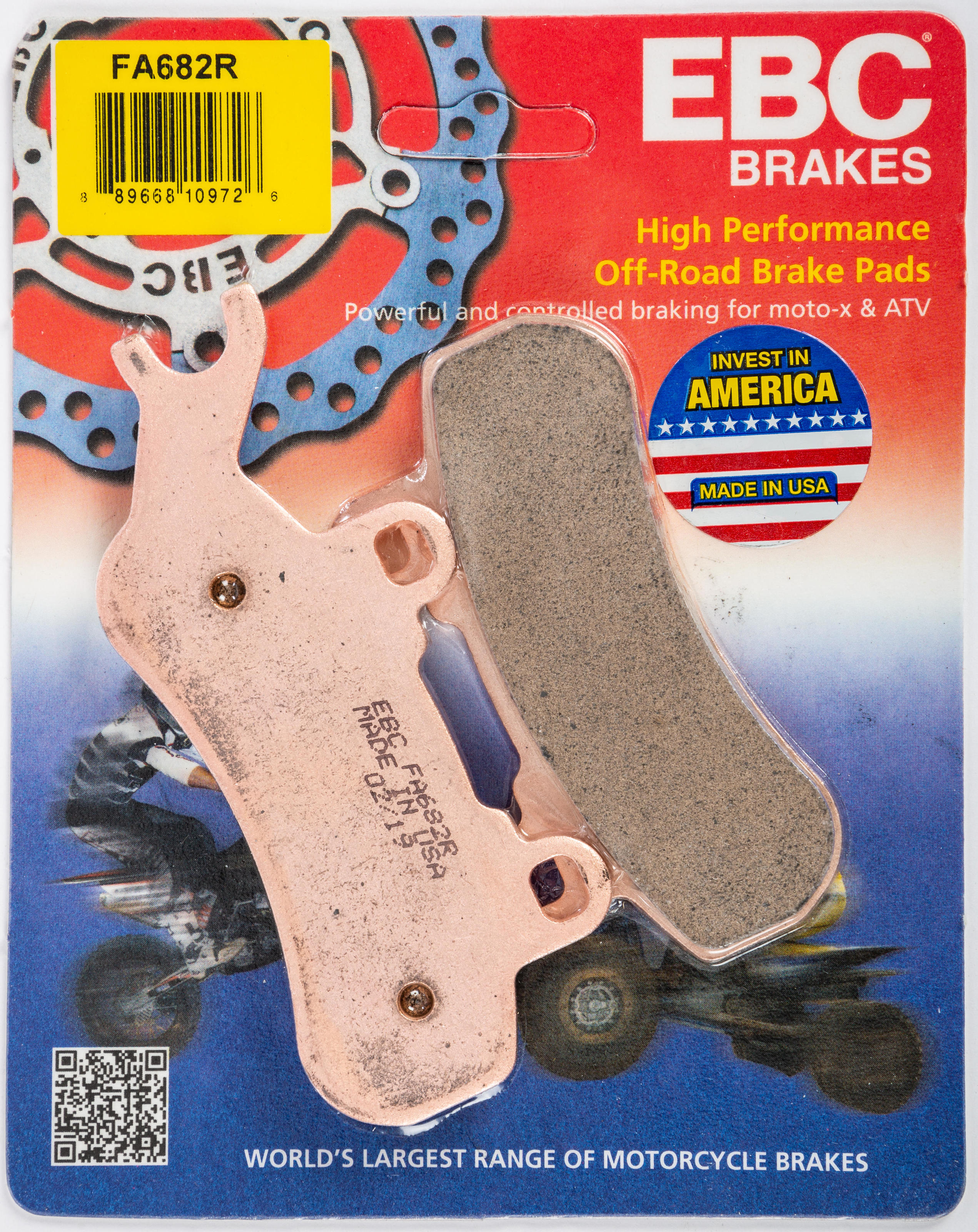 Sintered R Series Brake Pads - Left, Front or Rear - For 2017+ Can-Am Maverick X3 - Click Image to Close