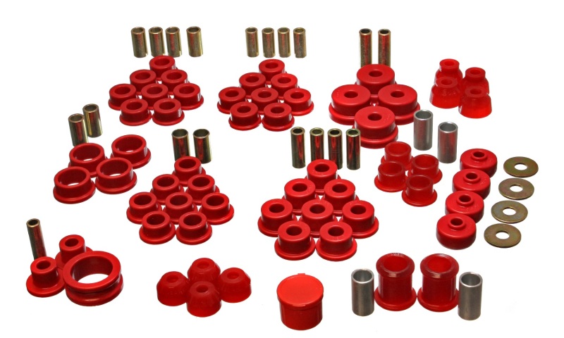 84-95 Chevrolet Corvette Red Hyper-flex Master Bushing Set - Click Image to Close